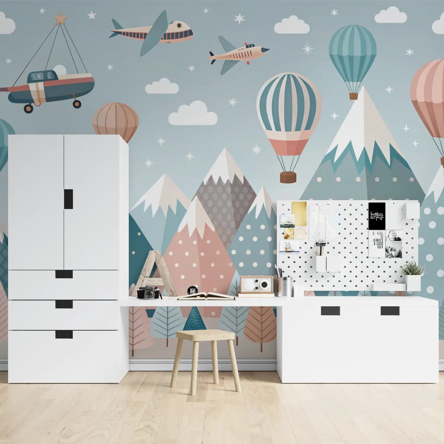 Papel pintado dormitorio infantil niño - papel pintado de niño