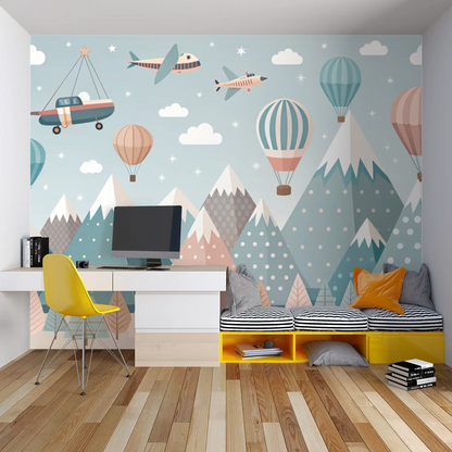 Papel pintado para dormitorio infantil de niño - dormitorio de spiderman