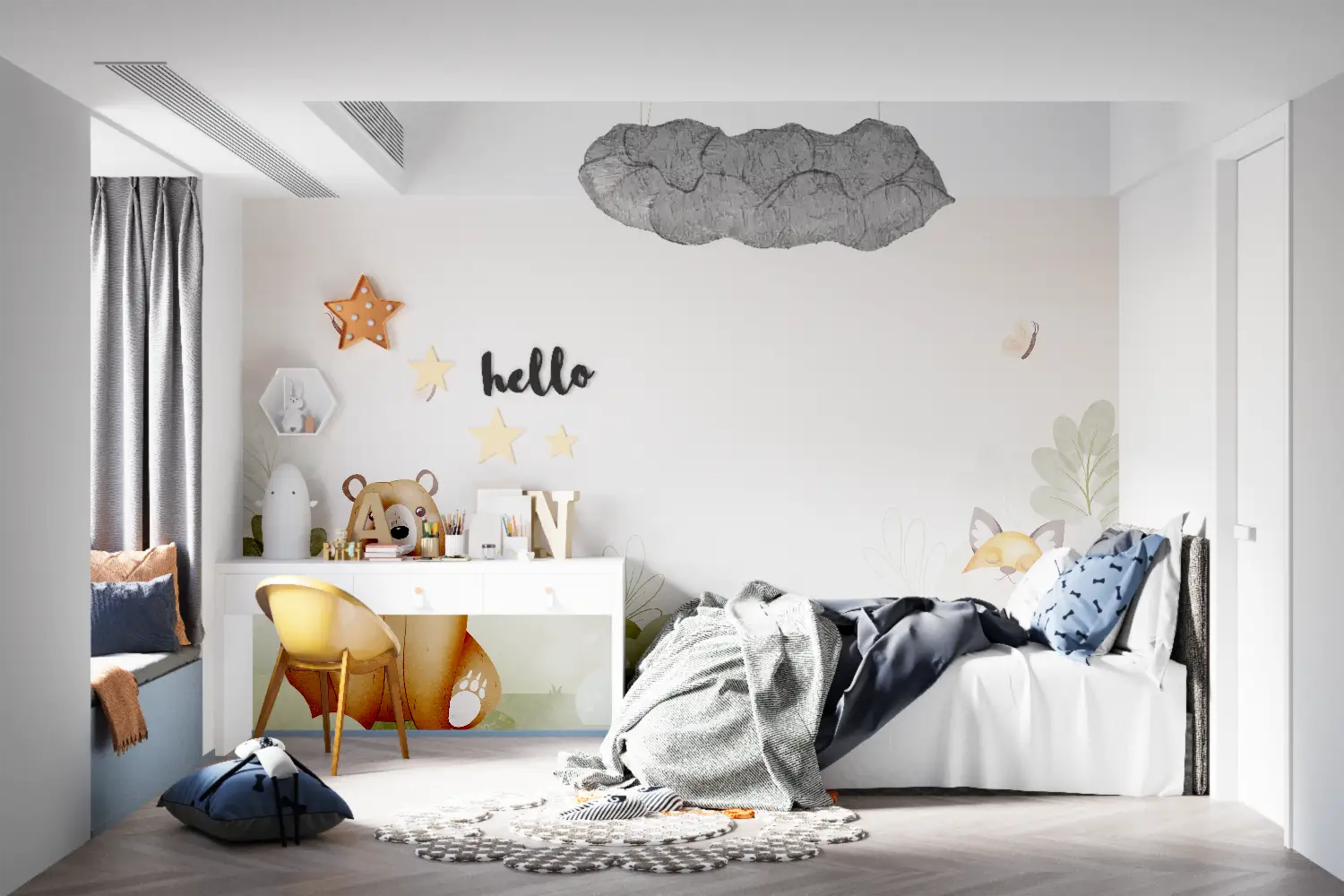 Papier Peint Chambre Enfant Mixte - Second Image