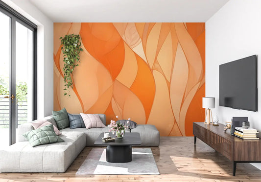 Papel pintado de color naranja - papel pintado pano