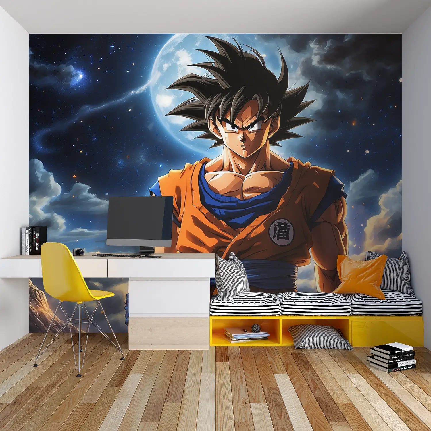 Fondo De Pantalla Dormitorio Dbz Goku - Second Image