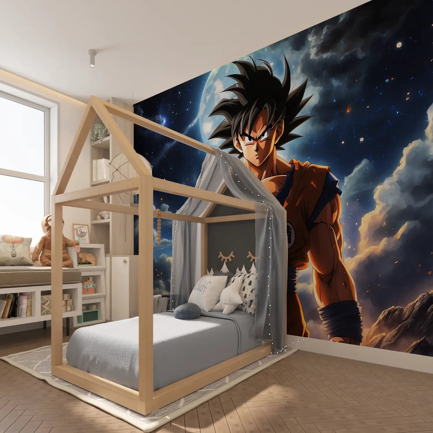 Fondo De Pantalla Dormitorio Dbz Goku - Second Image