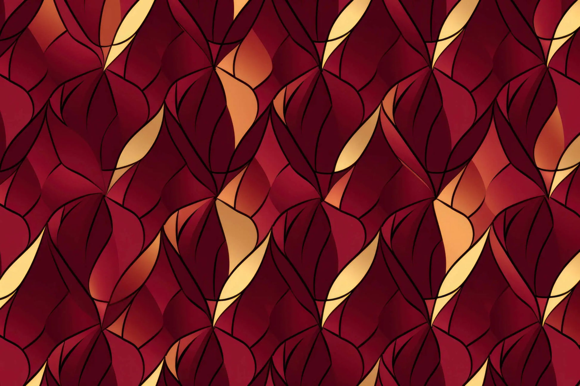 Papel Pintado Deco Art Rojo
