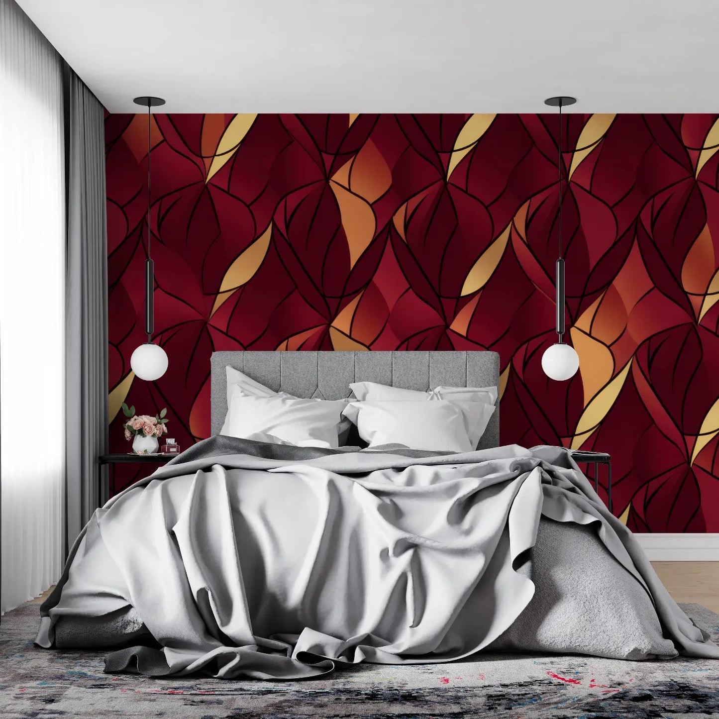 Papel pintado Deco Art Rojo - 4murs