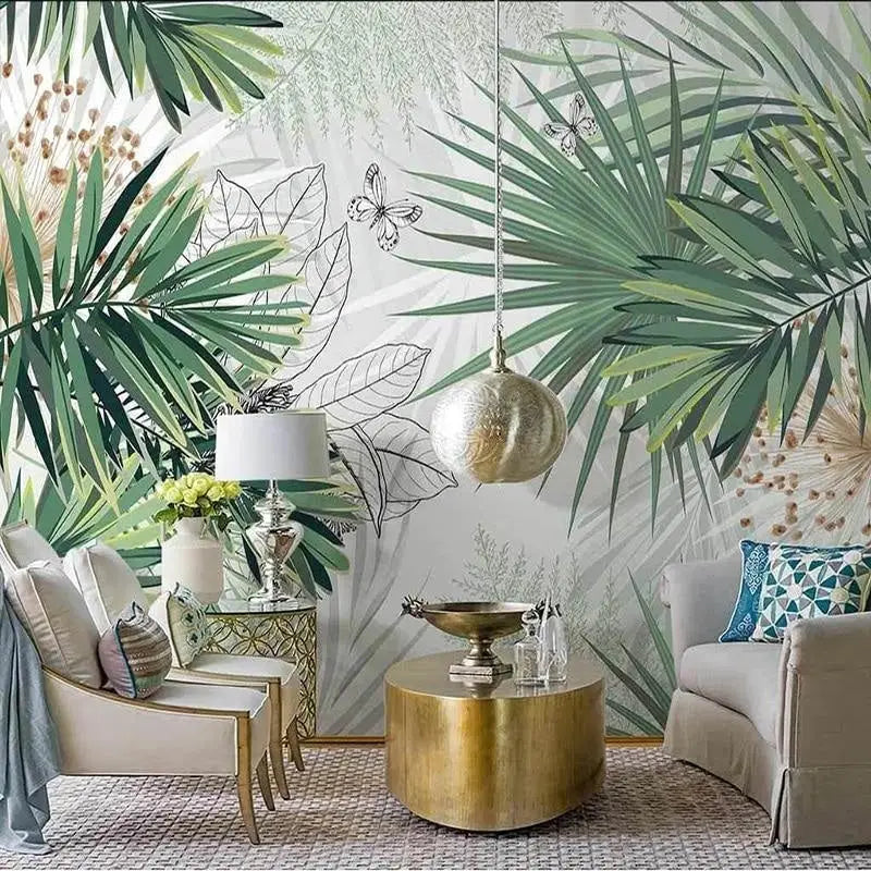 Papel pintado de decoración tropical - Second Image