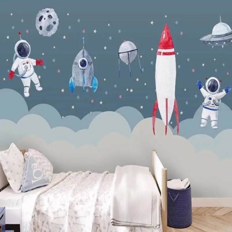 Papel pintado de decoración de dormitorio de astronauta - Second Image