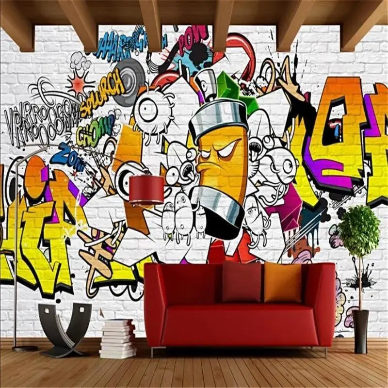 Papier Peint Effet Graffiti