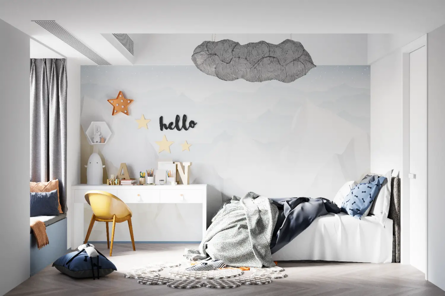 Papel pintado infantil Relieve - papel pintado juvenil