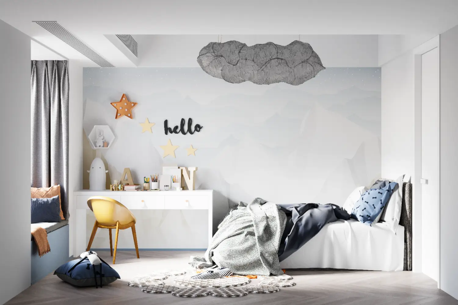 Papel pintado infantil Relieve - papel pintado juvenil