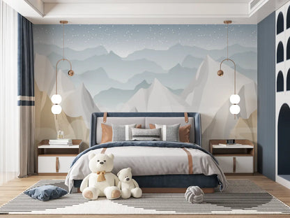 Papel pintado infantil en relieve - héroe manga