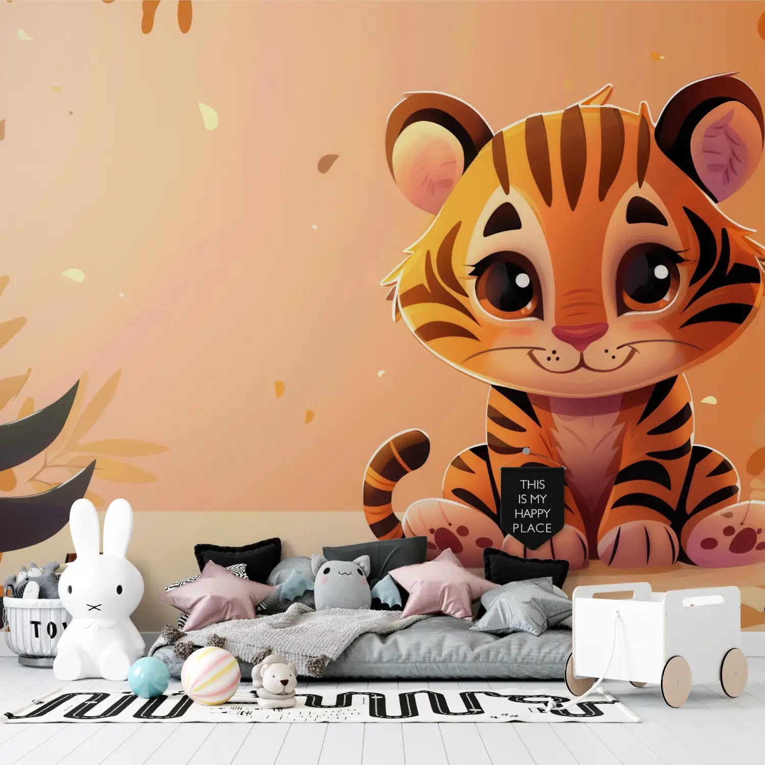 Papel pintado infantil Tigre - papel pintado para niño