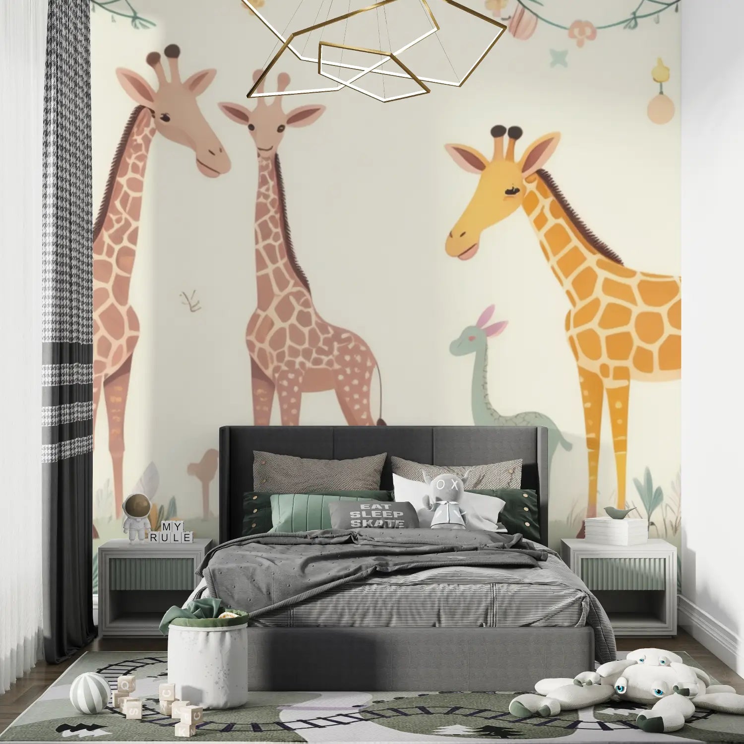 Papier Peint Enfants Animaux - chambre petit