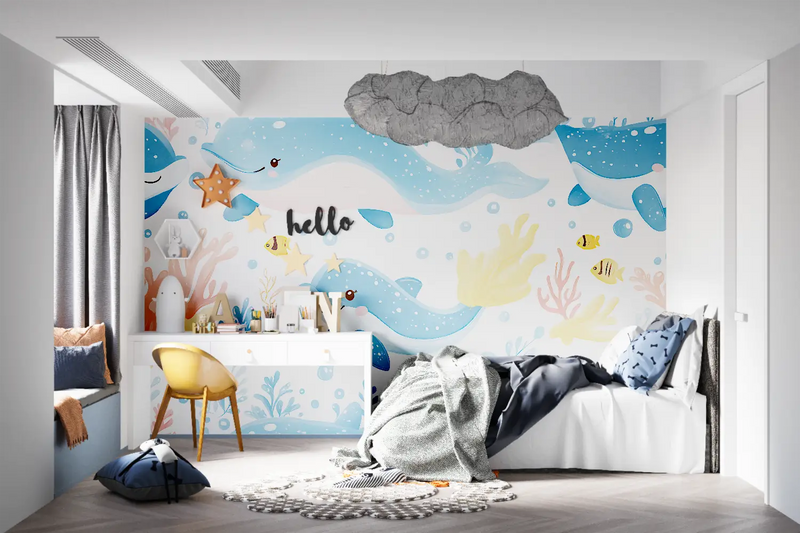 Papier Peint Enfants Ocean - pano anime