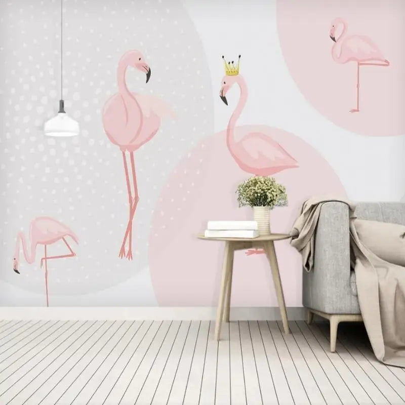 Papier Peint Flamant Rose Pas Cher