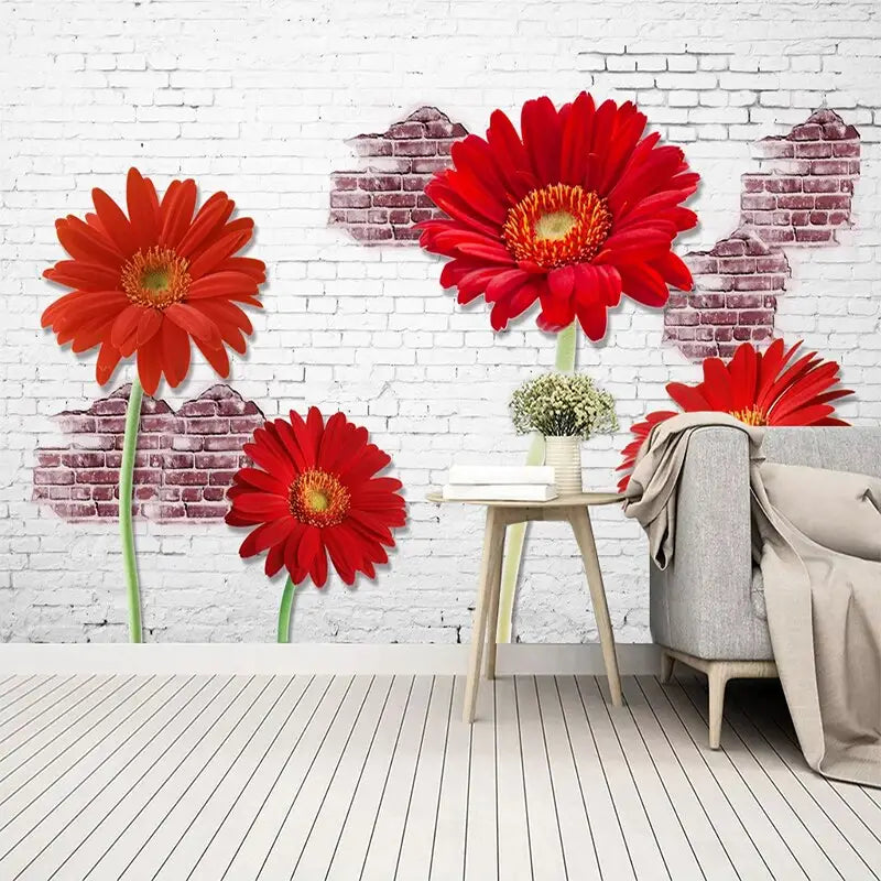 Papier Peint Gerbera