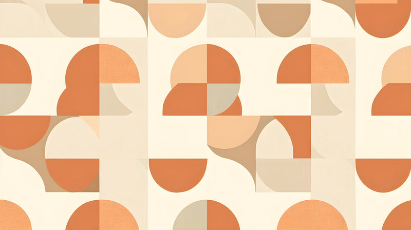 Papier Peint Graphique Orange