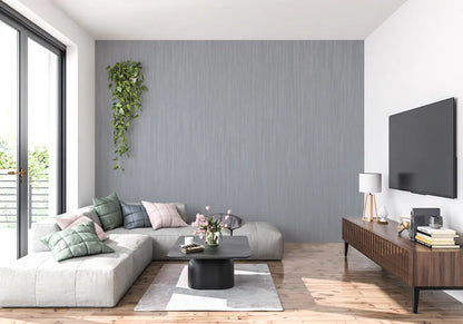 Papel pintado gris metalizado - panorámico 4murs