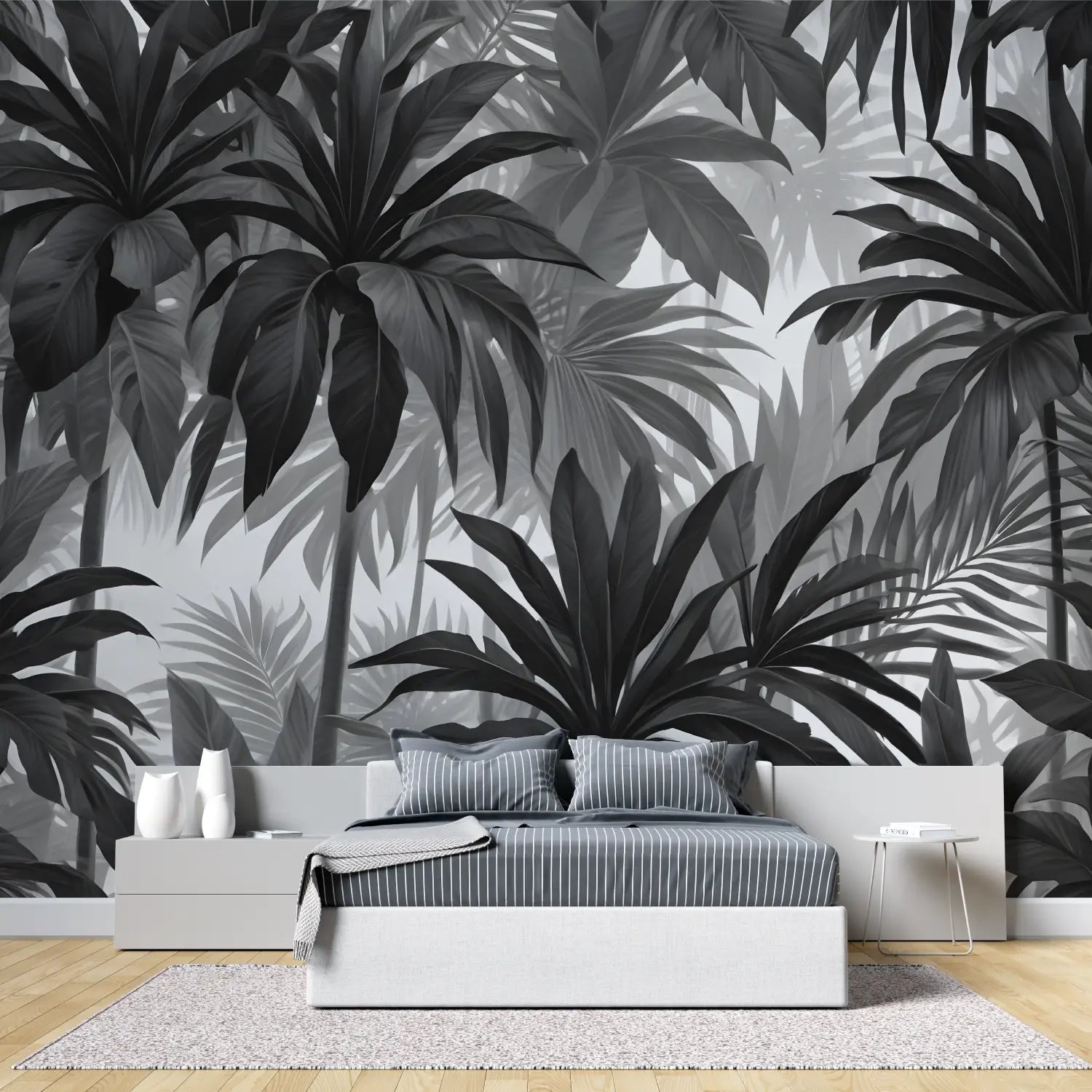 Papel Pintado Gris Negro Dormitorio De Adultos - dormitorio de adultos