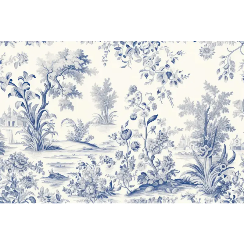 Papier Peint Imitation Toile De Jouy