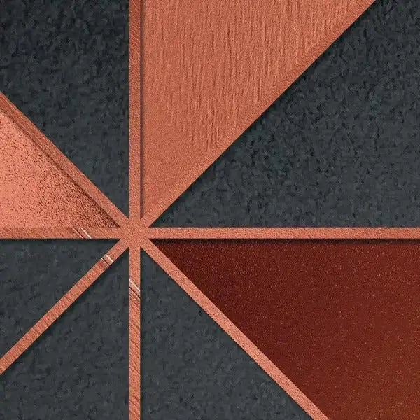Papel pintado industrial geométrico