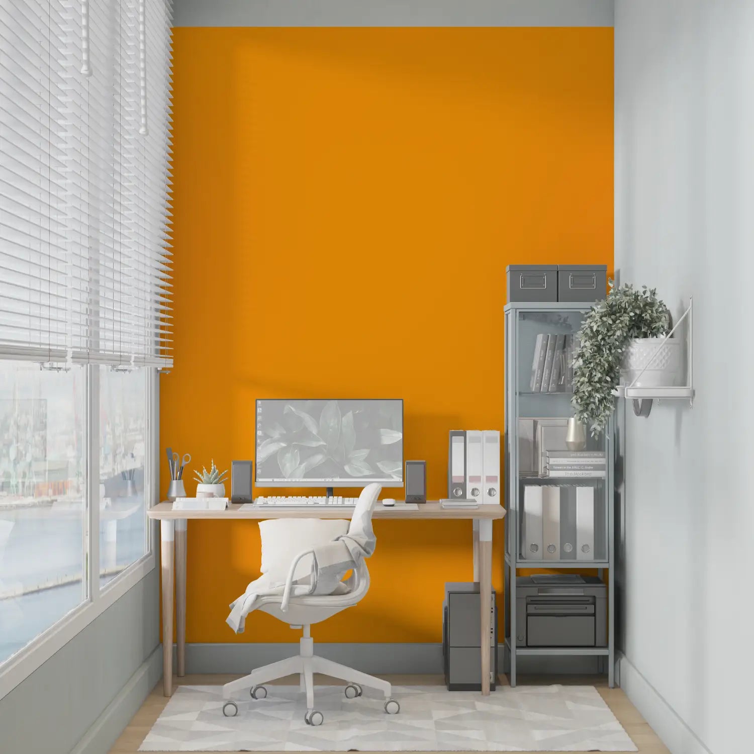 Papel pintado tejido no tejido naranja - leroy merlin