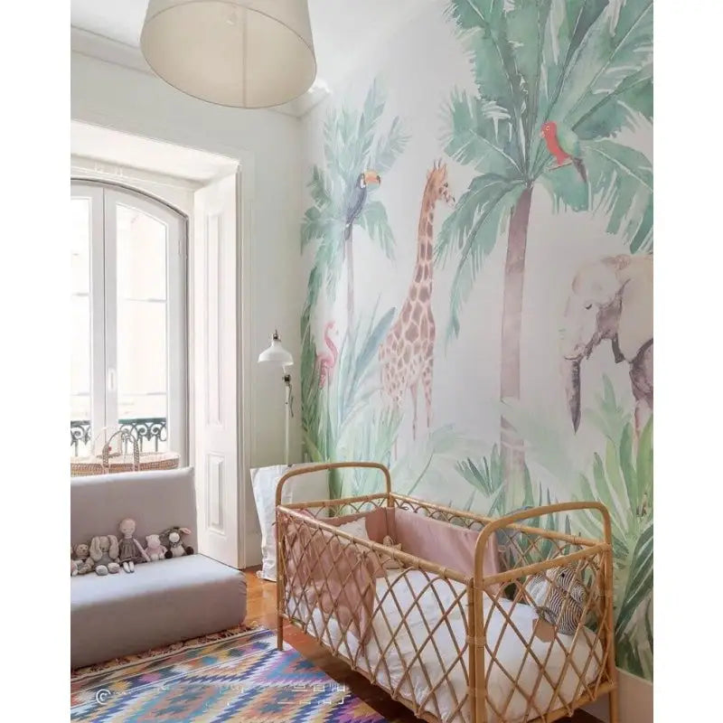 Papier Peint Jungle Chambre Bebe