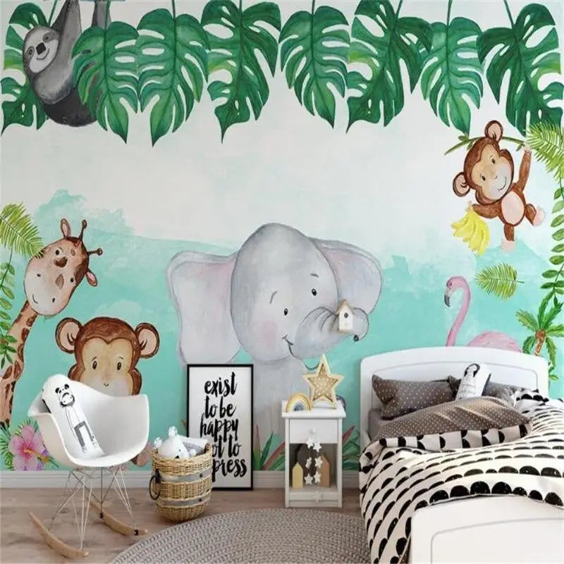 Papier Peint Jungle Éléphant