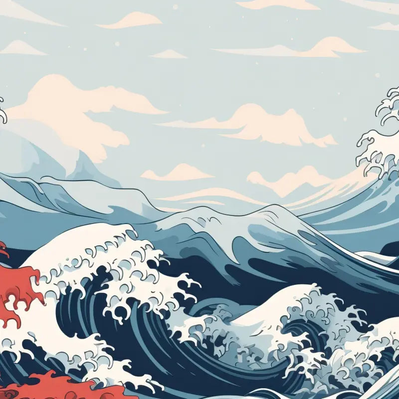 Papier Peint La Vague Hokusai