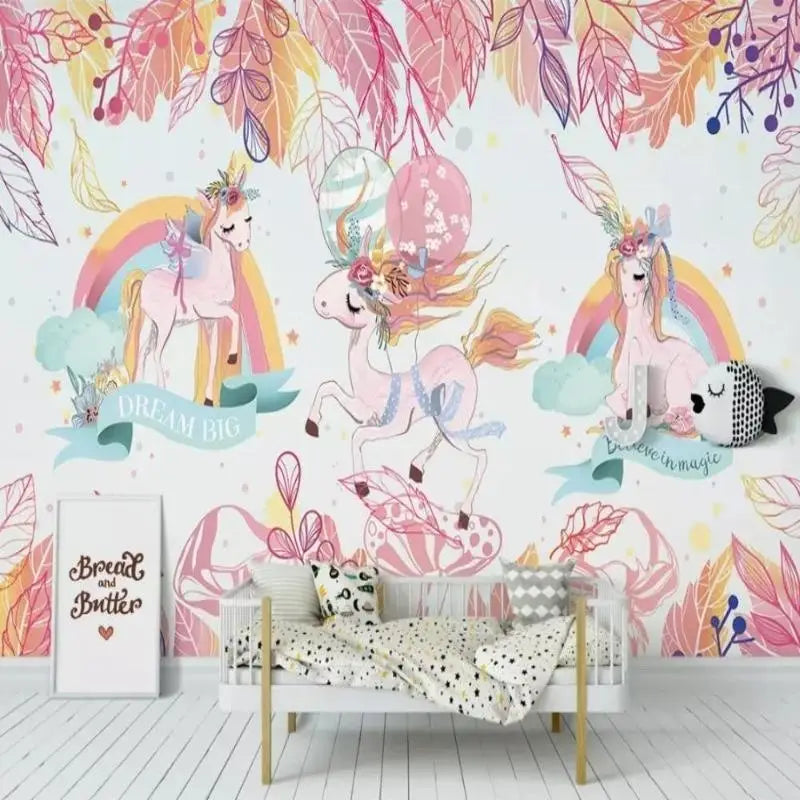 Papier Peint Licorne Chambre Fille