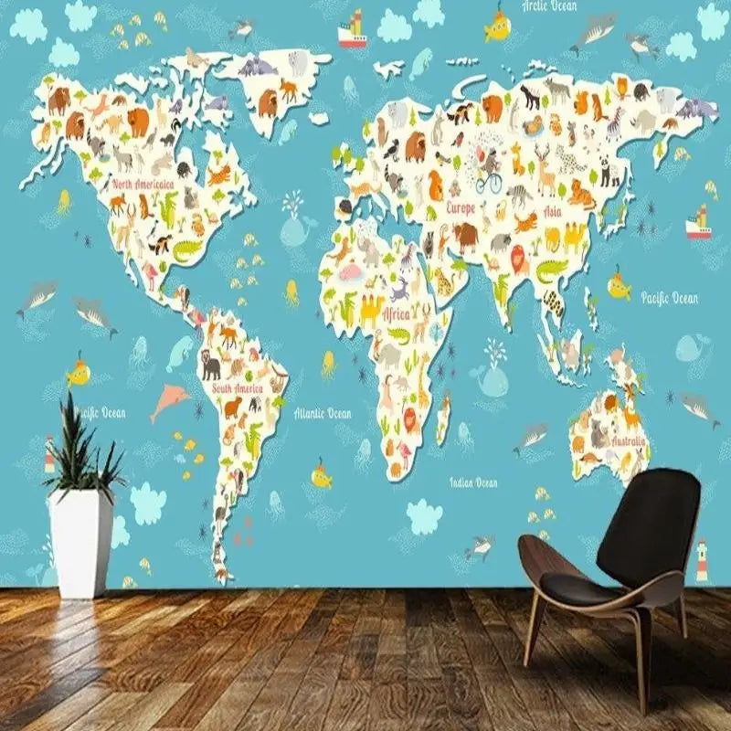 Papier Peint Mapp du Monde