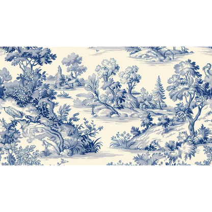 Papel pintado con estampado Toile De Jouy