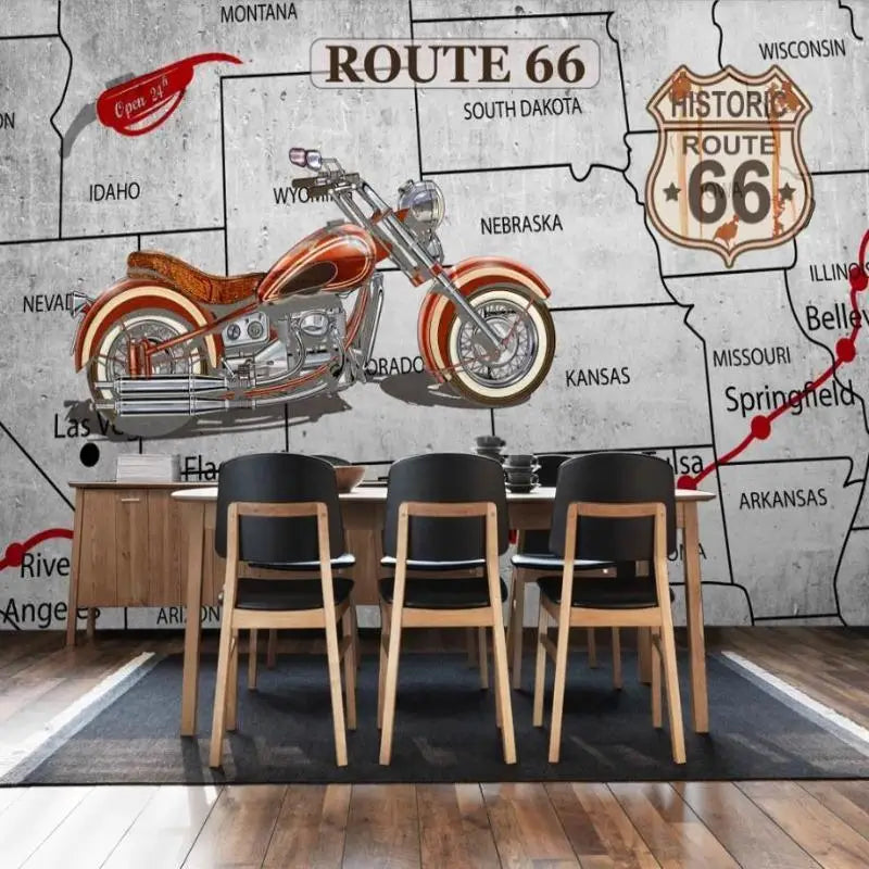 Ruta 66 Papel Pintado de motocicletas