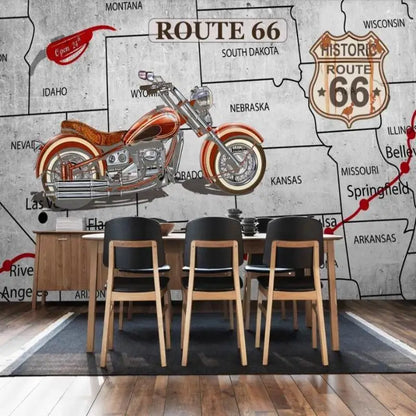 Ruta 66 Papel Pintado de motocicletas