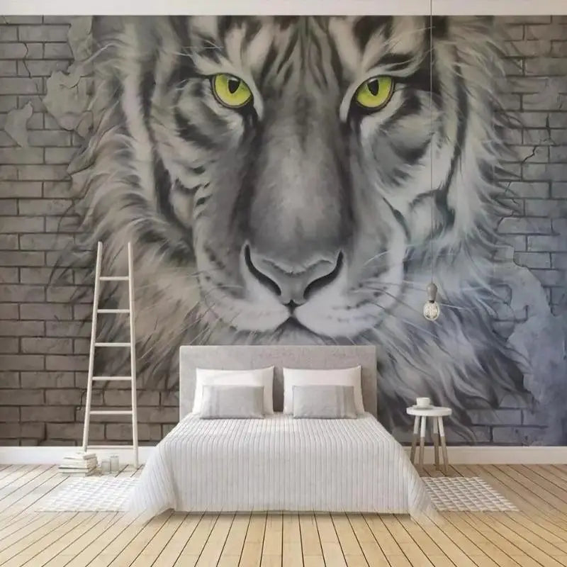Papel pintado mural tigre