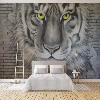 Papel pintado mural tigre