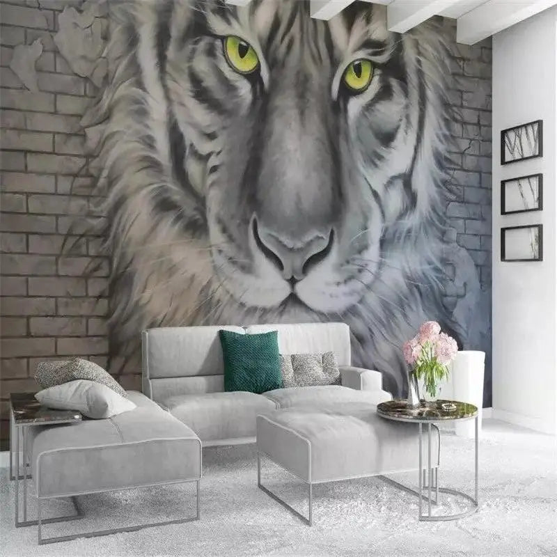 Papel pintado mural tigre