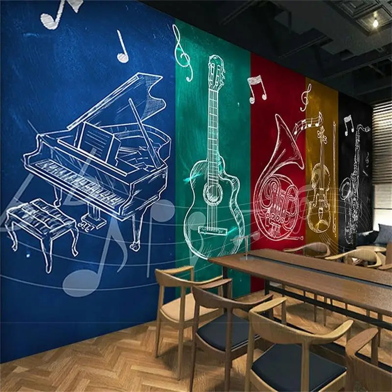 Papel Pintado de Instrumentos Musicales