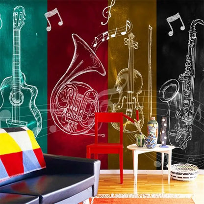 Papel Pintado de Instrumentos Musicales
