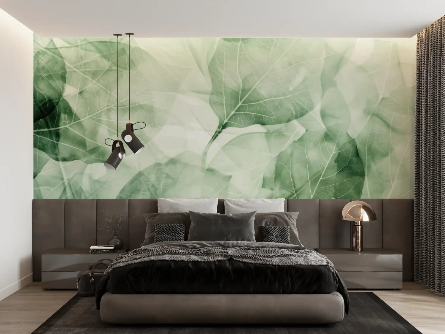 Papier Peint Nature Vert - tapisserie