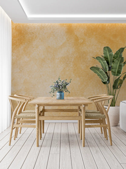 Papel pintado naranja ocre - francés