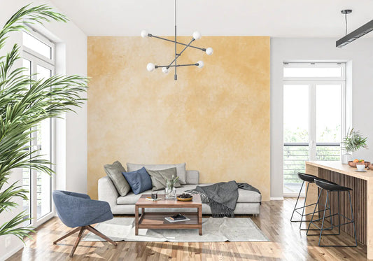 Papel Pintado Naranja Ocre - papel pintado