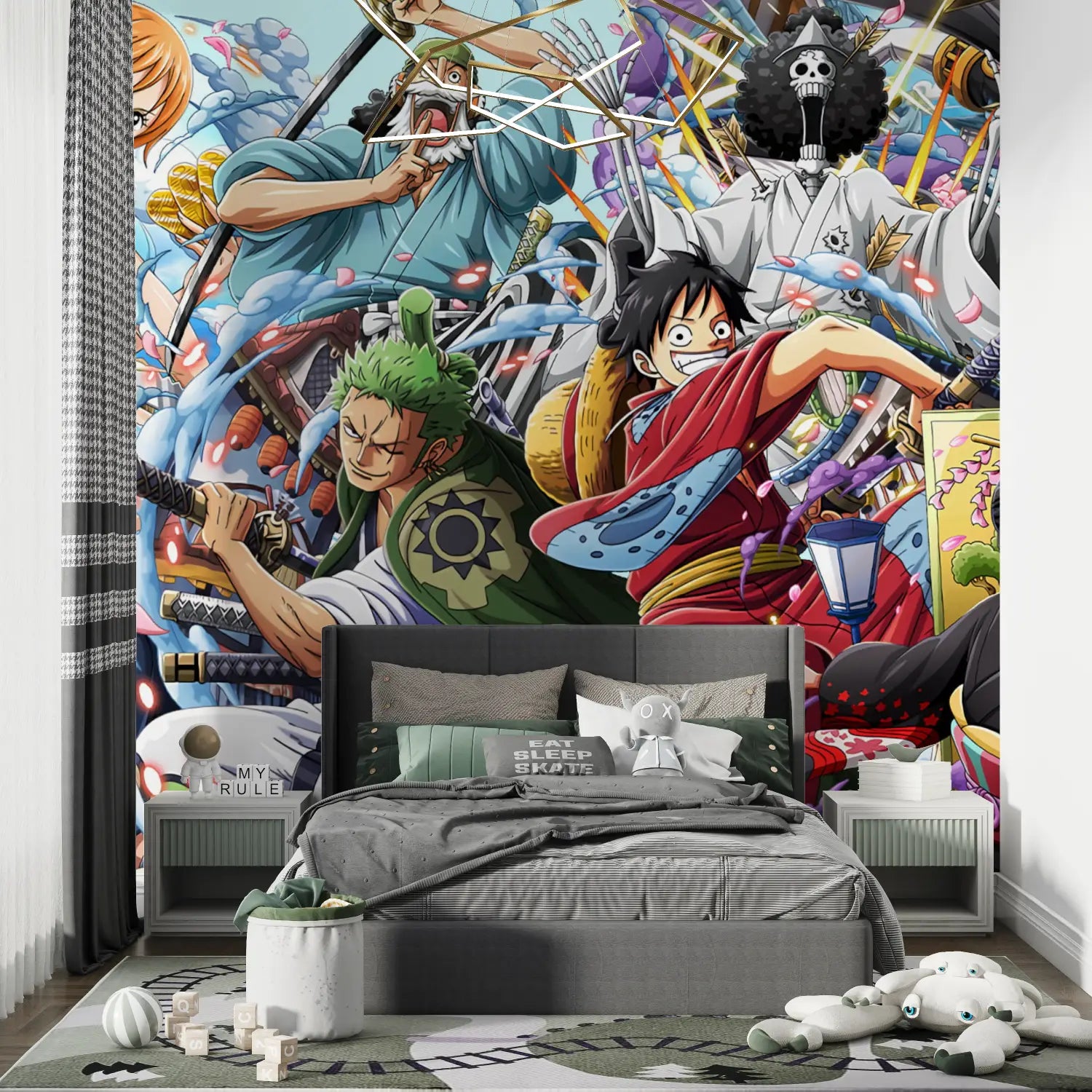 Papier Peint One Piece - mur chambre panoramique