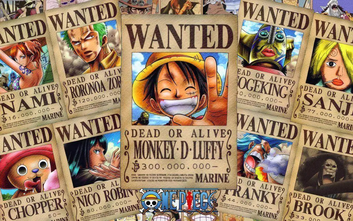 Pósteres premium de papel pintado de One Piece