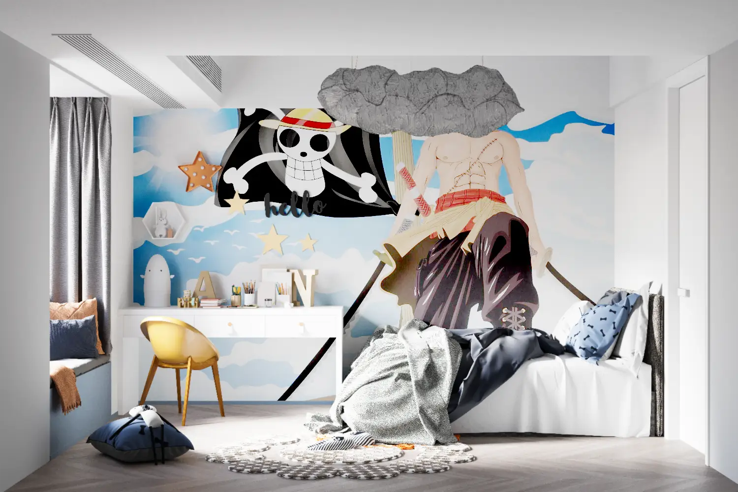 One Piece Papel Pintado De La Bandera Pirata De Anime - héroe del manga
