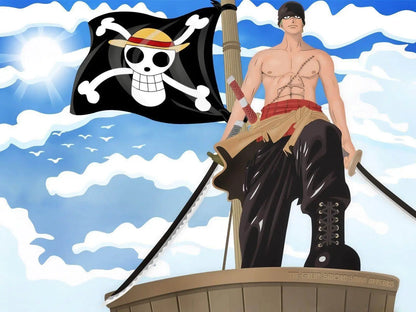 Papel Pintado de bandera pirata de anime de One Piece