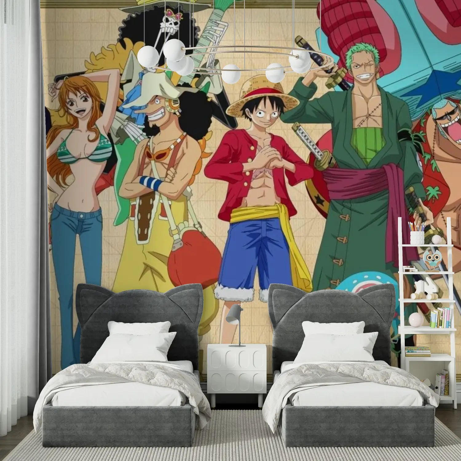 Papier Peint One Piece Équipage Du Chapeau De Paille - chambre spiderman