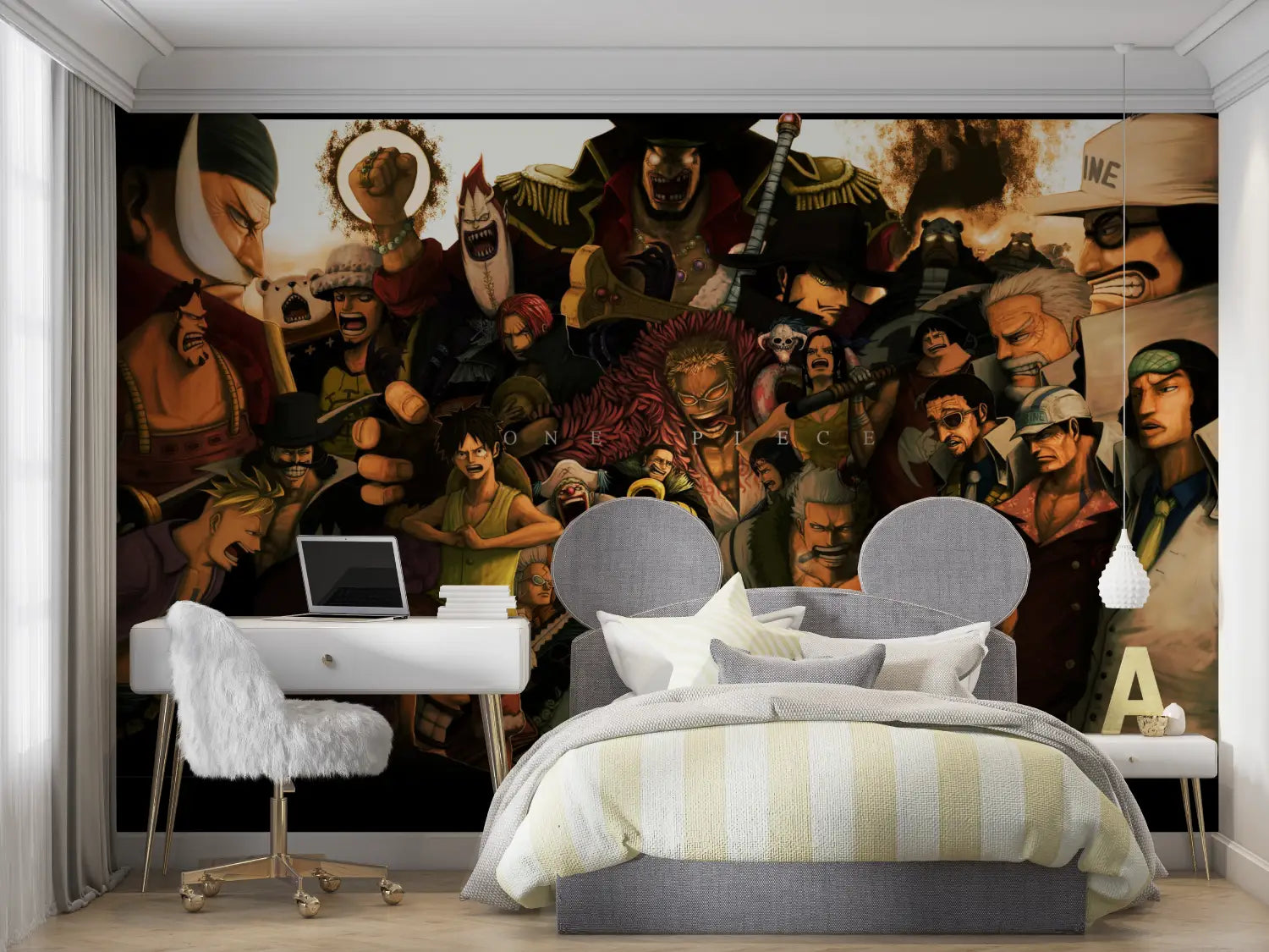 Papier Peint One Piece Impel Down - mur chambre panoramique