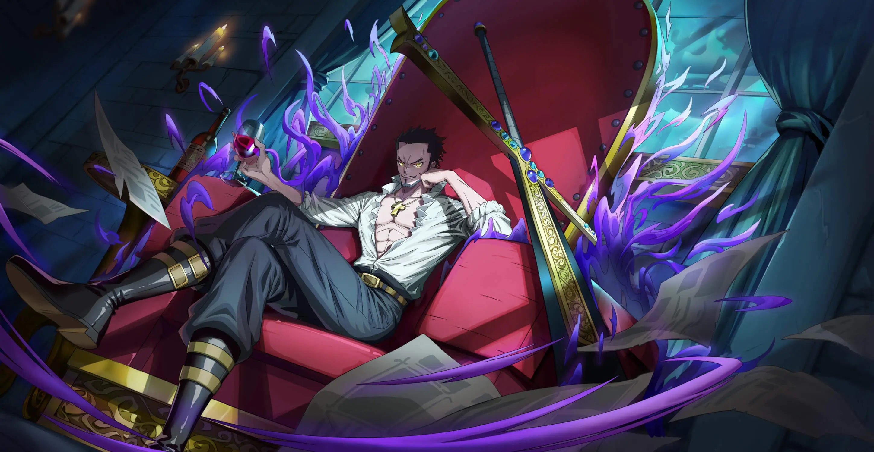 Papier Peint One Piece Mihawk