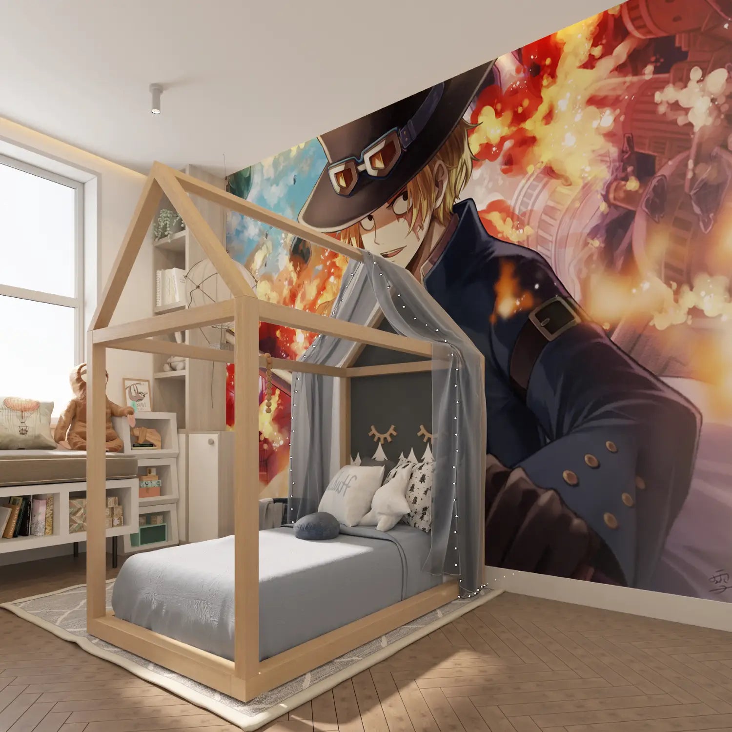 Papier Peint One Piece Sabo Mural - Second Image