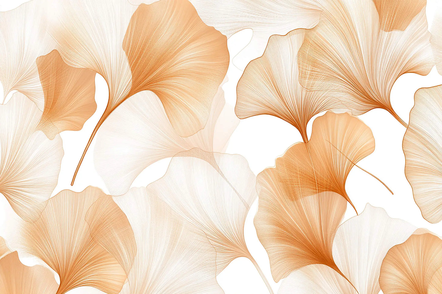 Papel pintado naranja y blanco